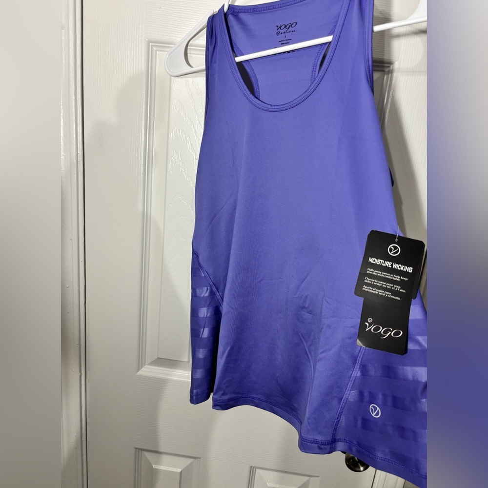 VOGO Athletica Women's Lavender Racerback Tank Top